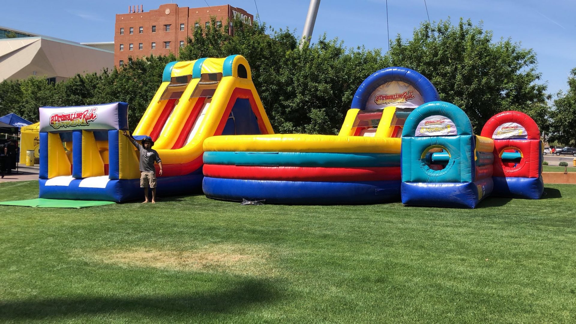 Inflatabe Obstacle Course Rental Phoenix Arizona Adrenaline Rush Extreme